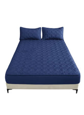 Huitich Waterproof Mattress Protector 180x200 - Navy Blue - Mumzar